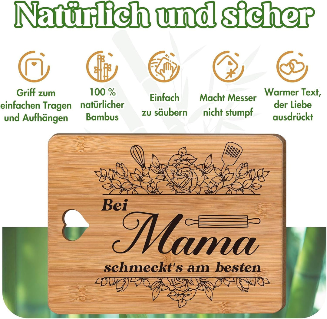 Mama Weihnachtsgeschenke, Geschenke für Mama zum Geburtstag, Geburtstagsgeschenk für Mama - Bambus S