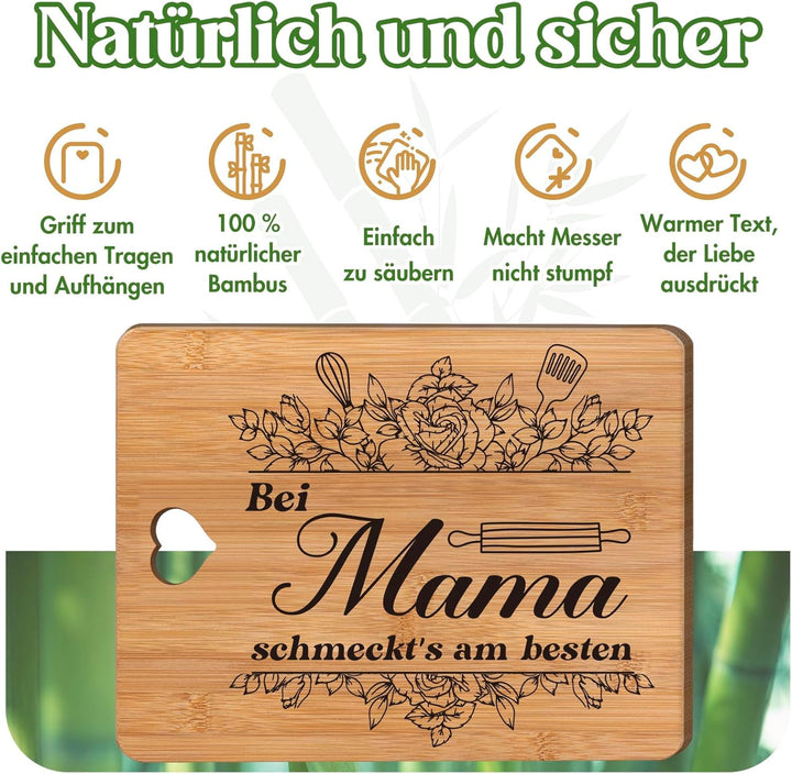 Mama Weihnachtsgeschenke, Geschenke für Mama zum Geburtstag, Geburtstagsgeschenk für Mama - Bambus S