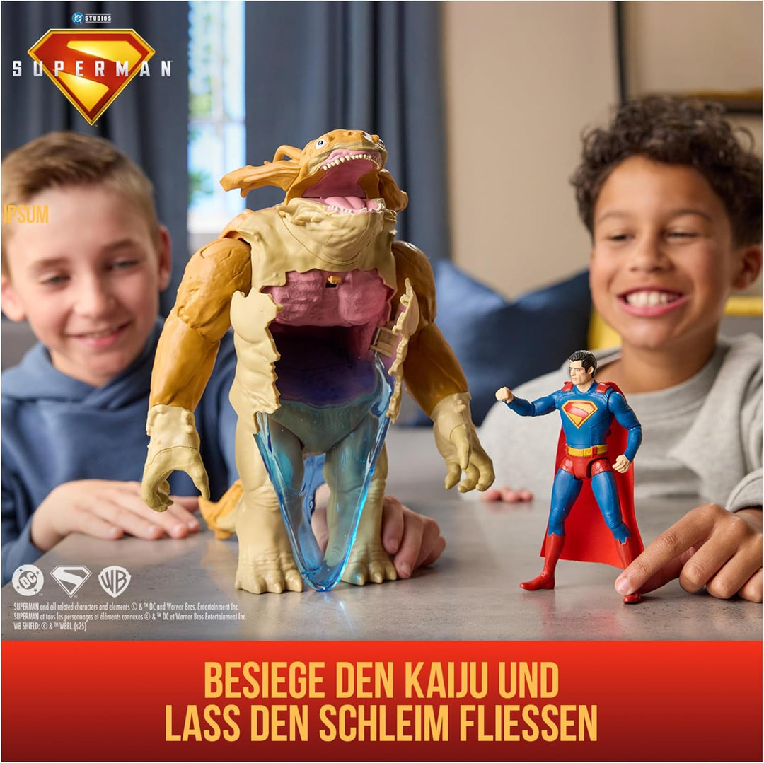 DC Comics Superman - Kaiju Battle Spielset, mit Kaiju Figur 30 cm und Superman Figur 15 cm, Spielzeu