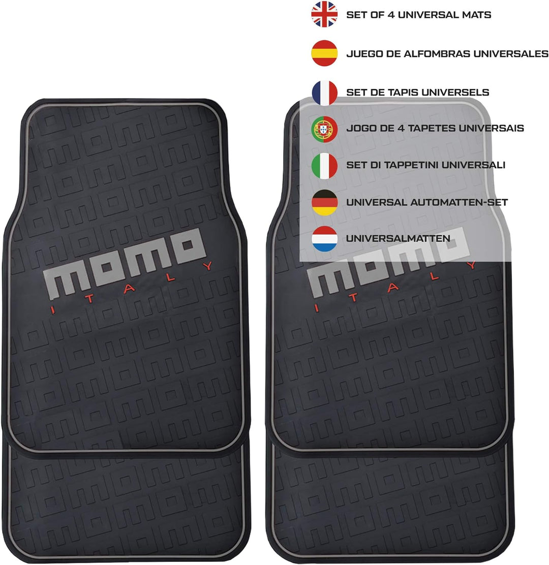 MoMo cm009bg Teppich PVC, schwarz/grau, Norme