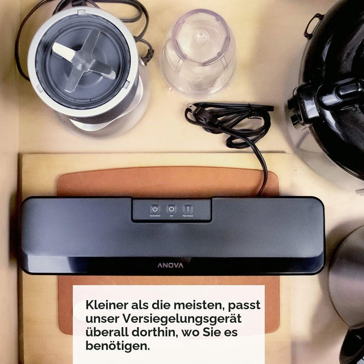 Anova Präzisions-Vakuumversiegelungsgerät ANVS01-EU00, Vakuumiergerät, inklusive Typ-C-Stecker für E