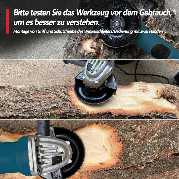 OBA Holz schleifscheibe für winkelschleifer 115mm Holzschnitzscheibe frässcheibe,Wolframcarbid HolzS