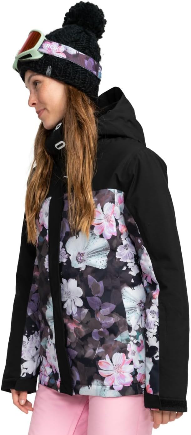 Roxy Damen Galaxy Jk Windjacke (1er Pack) M True Black Blurry Flower, M True Black Blurry Flower