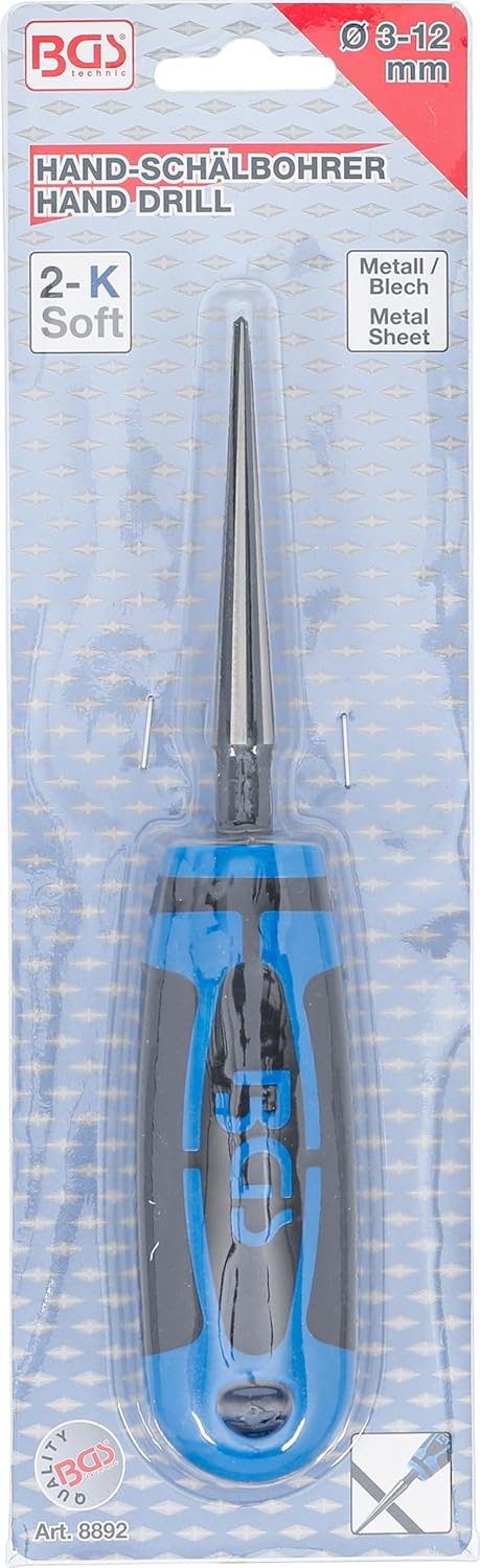 BGS 8892 | Hand-Blechschälbohrer | 3 - 12 mm