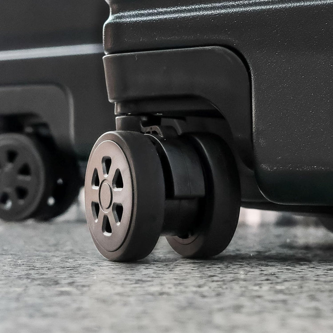 JSA 45554 Trolley-Koffer ABS, 2 in 1 Reisetrolley, Rollkoffer aus ABS Kunststoff, Reisekoffer mit do