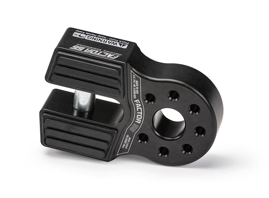 Factor 55 Flatlink 00050-04 Seilwinde Schäkelhalterung, Schwarz, schwarz