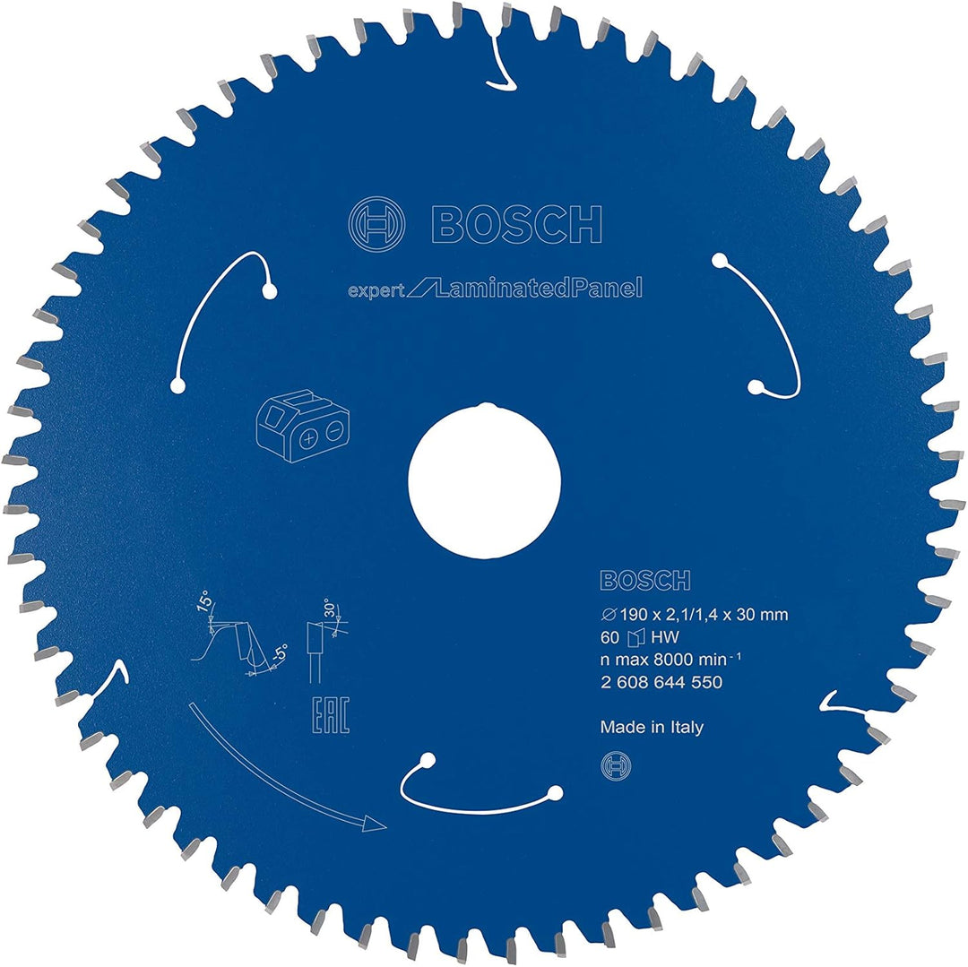 Bosch Accessories 1x Kreissägeblatt Expert for Laminated Panel (Spanplatten, Sägeblatt Ø 190 x 30 x
