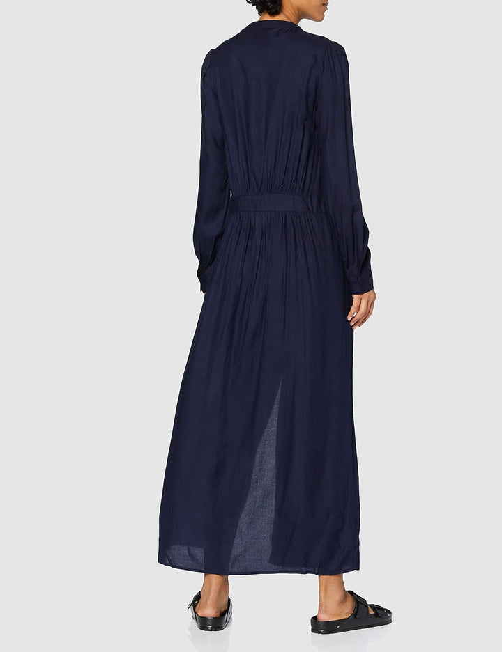 SPARKZ COPENHAGEN Damen Tara Long Dress Kleid S Blau (Navy 780), S Blau (Navy 780)