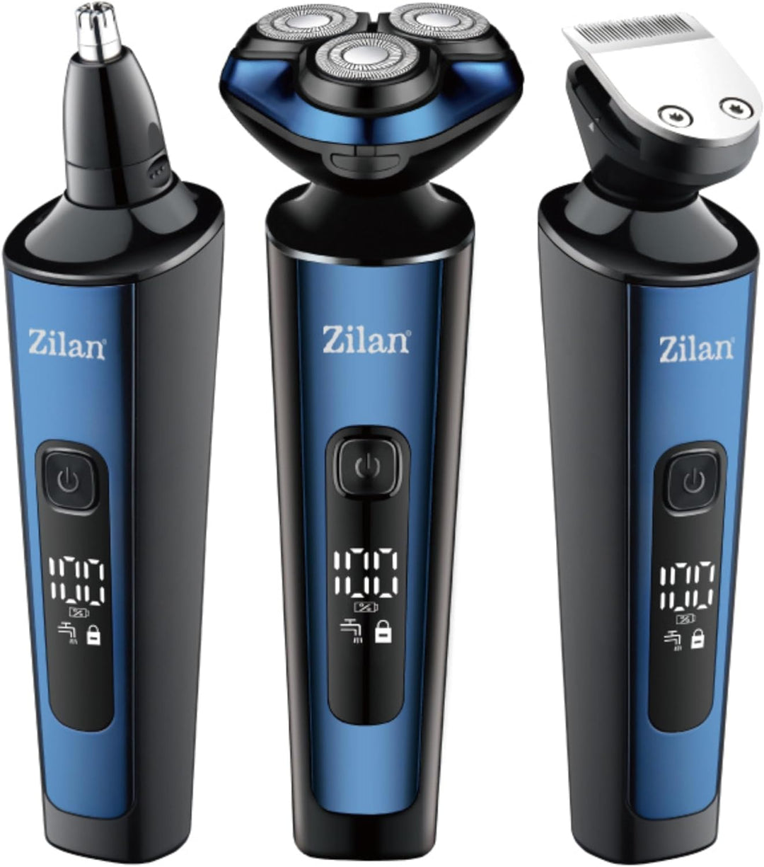 4in1 Elektrischer Rasierer | Barttrimmer Herren | Bartrasierer | Gesichtshaarschneider | Trimmer | K