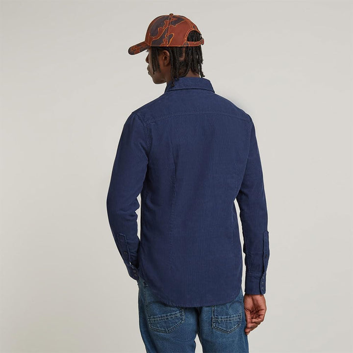G-STAR Herren Dakota Slim Hemd Shirt, Blau (Dk Sea Blue Gd D25223-c436-g702)