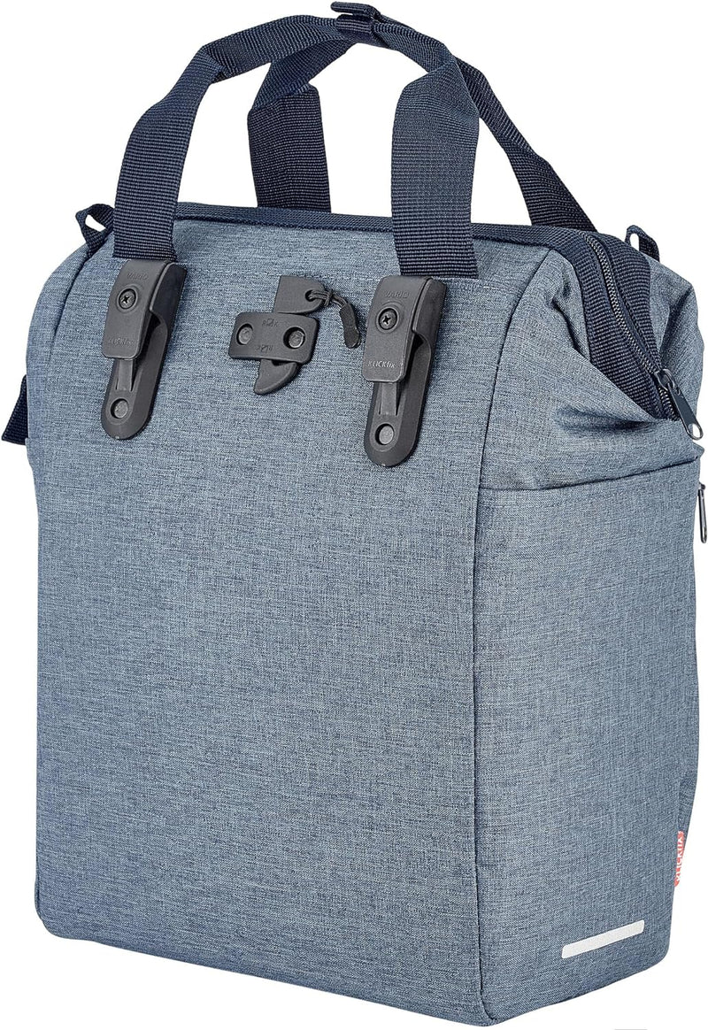 KlickFix Asista Teile fürs Rad Unisex – Erwachsene KLICKfix Roomy GT Gepäckträgertasche, Blau, 25x40