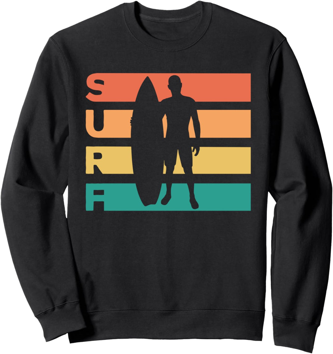 Retro Vintage Surfen Geschenk für Surfer und Wellenreiter Sweatshirt