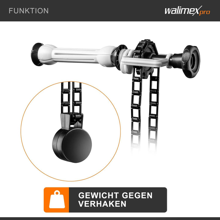 Walimex Pro Hintergrundexpan und Kette & Gewicht