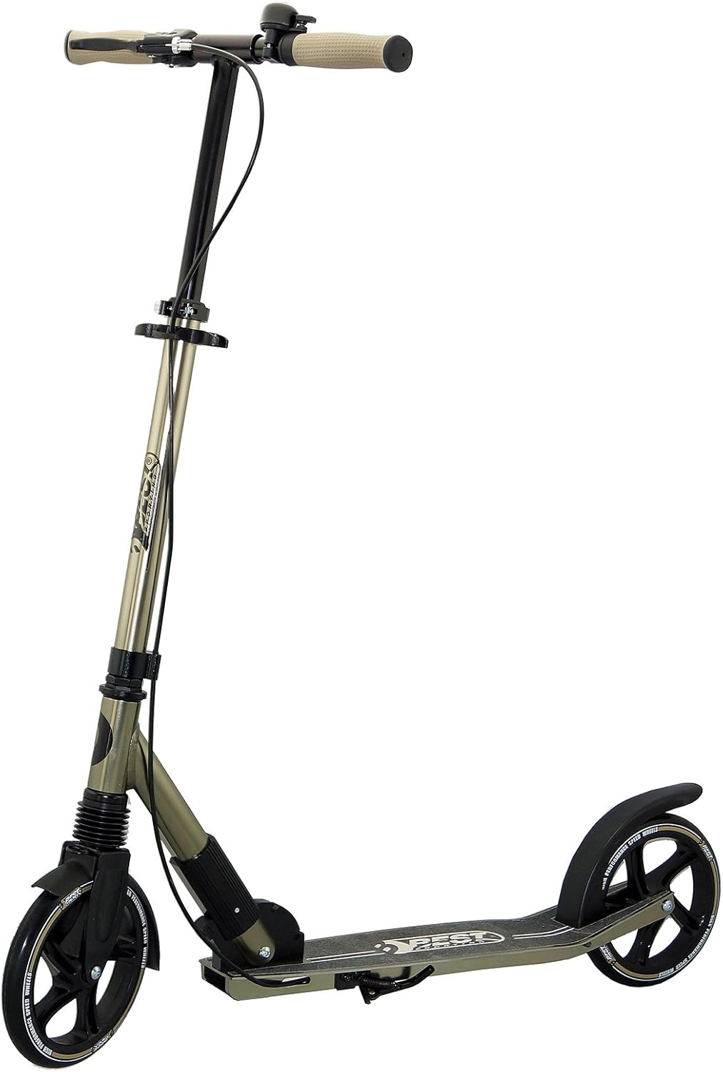 Best Sporting High End Scooter Erwachsene I klappbarer Roller mit Ständer, Handbremse, Klingel und T