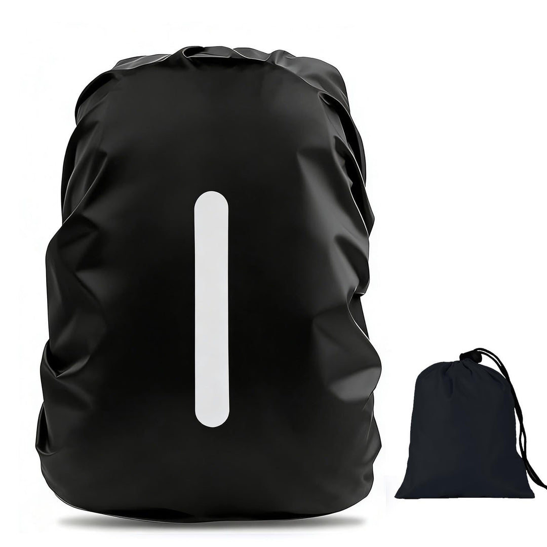 wasserdichte Rucksack-Regenhülle mit Aufbewahrungstasche Schultaschen-Reflektor Rucksackhülle mit re
