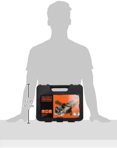 Black+Decker Winkelschleifer, 900 W, mehrfarbig, BEG210KAC3-QS 3 Scheiben, 3 Scheiben
