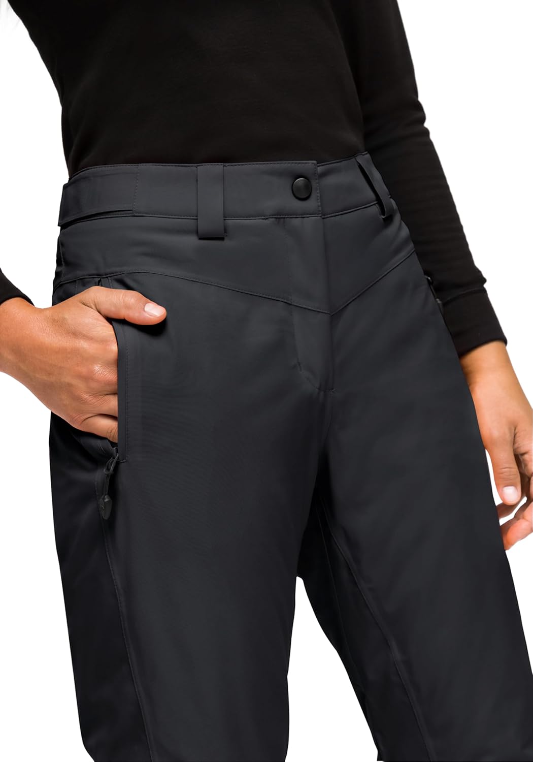 Maier Sports Ronka, Damen Skihose, wasserdichte Schneehose, Schützender Schneefang und Verstellbarer