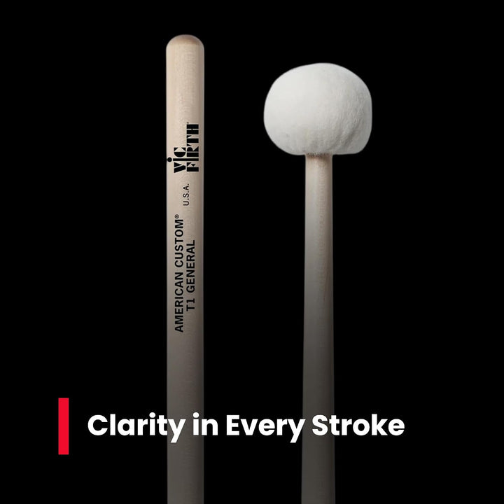 Vic Firth Custom T1 General Timpani Mallets, T1 General