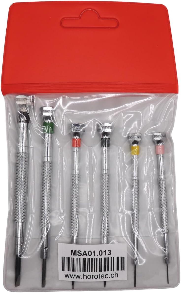 Horotec MSA 01.013 Professionelles Uhrmacherschraubendreher-Sortiment, eingetragenes Modell