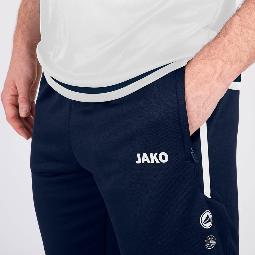 JAKO Herren Trainingshose Active I Sporthose Herren lang mit Elastischem Bund & Seitentaschen I Trai