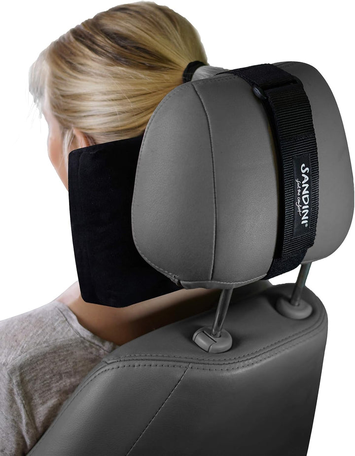 SANDINI RelaxFix – Nackenkissen für Autositz/Nackenstützkissen/Autostützkissen – Einfache Anbringung