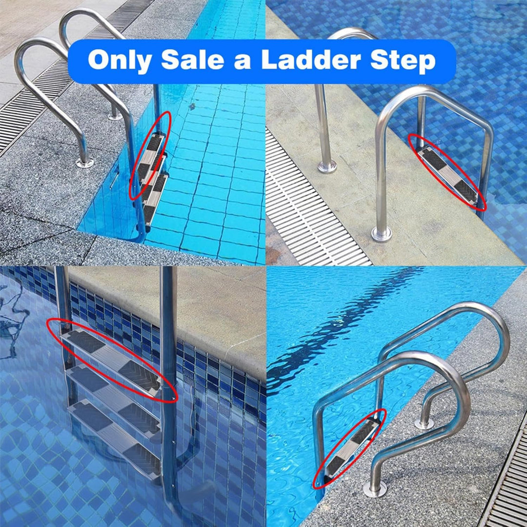 Schwimmbad-Stufe, 50 X 7,5 X 2,5cm- Edelstahl Poolleiter Ersatzstufe, Edelstahl-Ersatzleiter, Spross