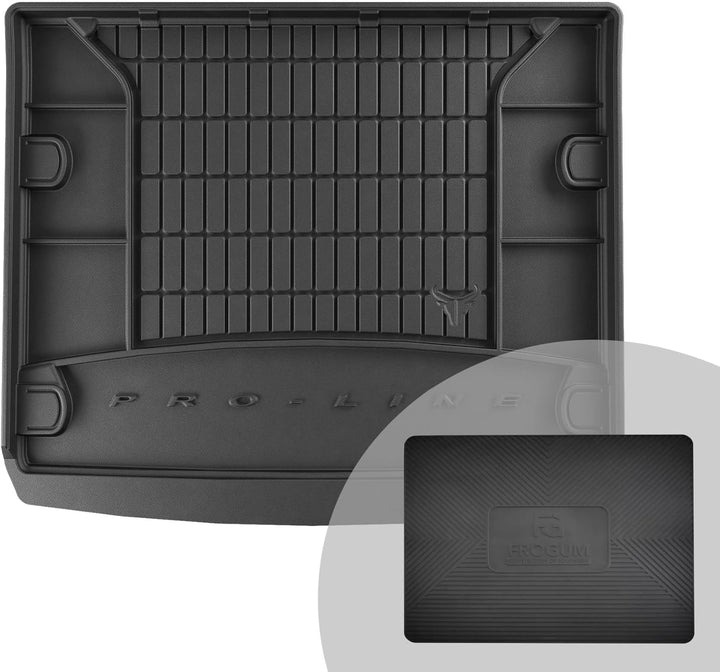 FROGUM ProLine 3D Gummimatte Exklusive Auto Kofferraummatte Kofferraumwanne für Volkswagen Touareg I