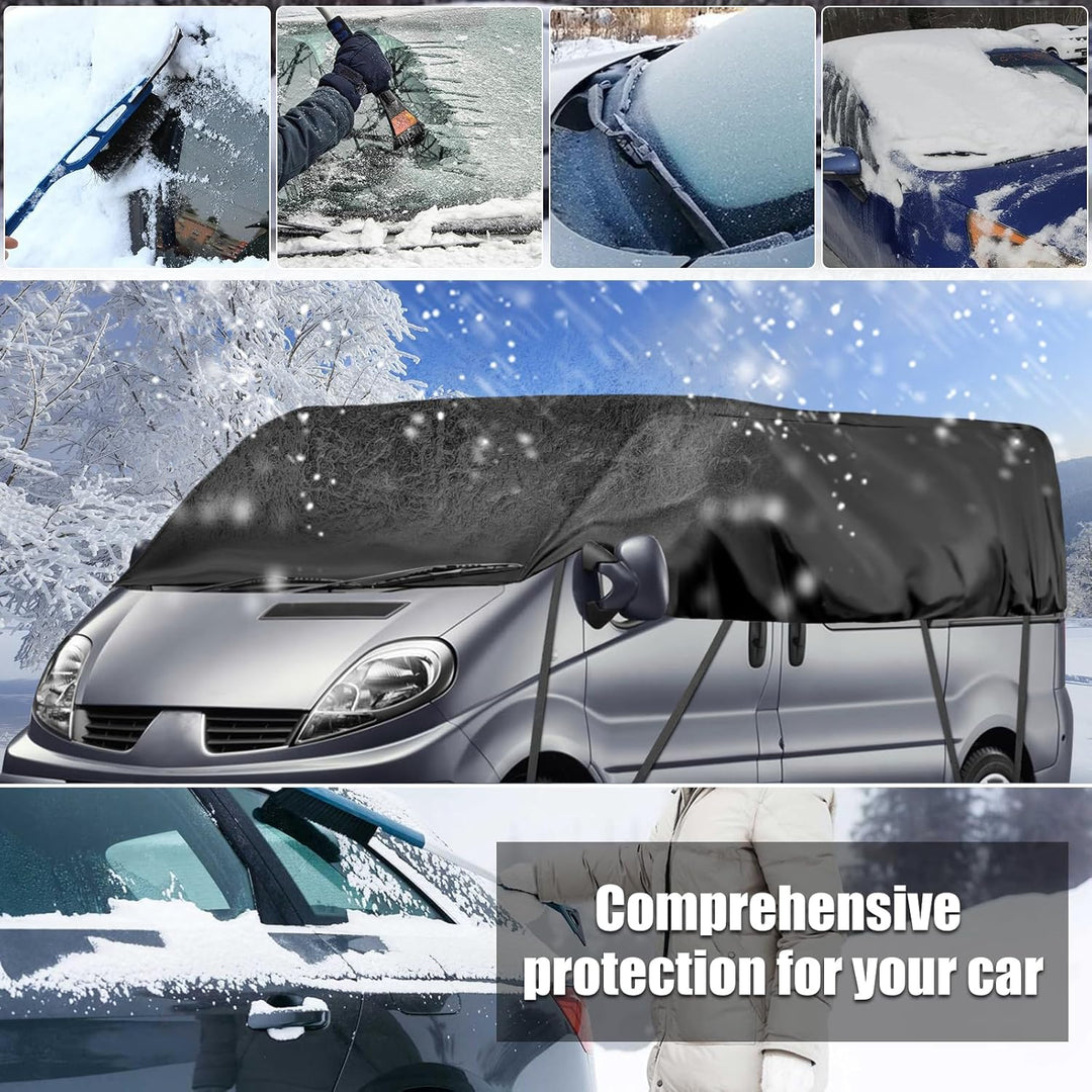 Autoabdeckung Wasserdicht Ersatz für Renault Trafic 2010-2025 LWB, Halbgarage, Autohülle Autoplane,