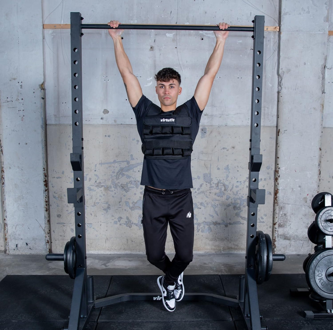 VirtuFit Verstellbare Gewichtsweste Pro - Optionen - 20 kg - 30 kg - Schwarz Schwarz (20 kg), Schwar