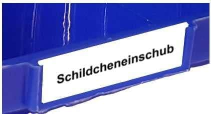 S&S-Shop 26 Stapelboxen Blau Gr.3 | aus hochwertigem Kunststoff | mit Schildcheneinschub | Lagerkist