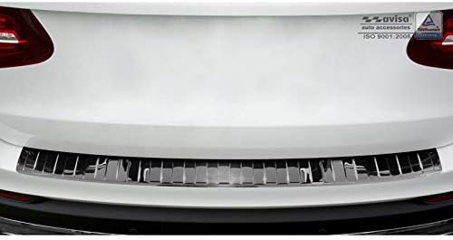 Avisa 2/51021 Spiegelschwarz Edelstahl Heckstossstangenschutz kompatibel mit Mercedes GLC 2015-2019