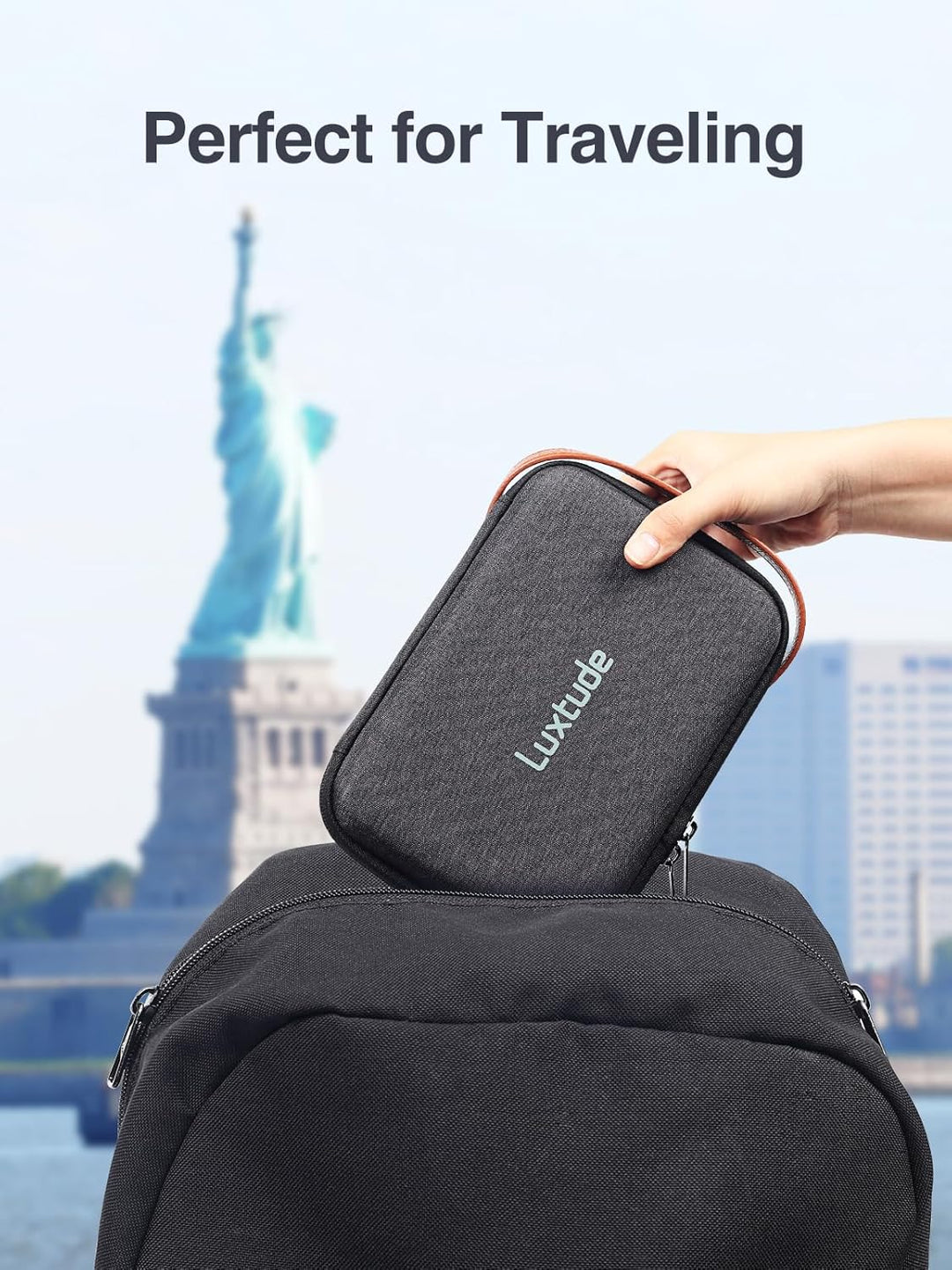 Luxtude Harte EVA-Hülle mit Schaumstoff, stossfeste EVA-Organizer-Tasche, Reise-Tragetaschen für Dro