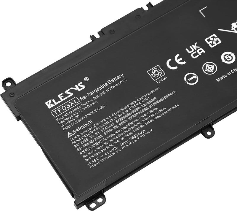 BLESYS TF03XL 920070-855 920046-421 920046-541 920070-856 HSTNN-LB7J HSTNN-LB7X TF03041XL Laptop Akk