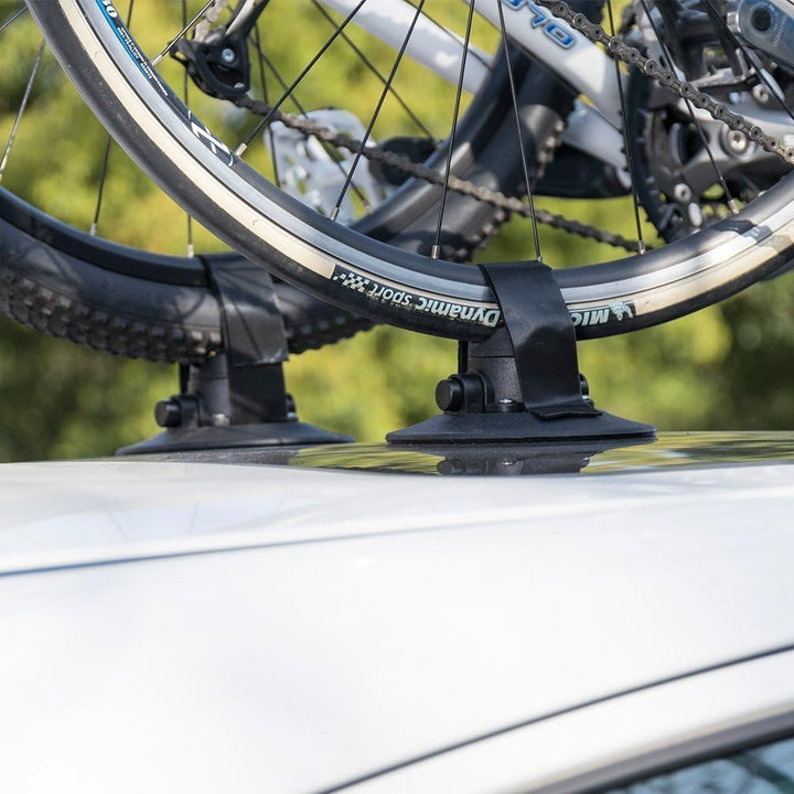 ROCKBROS Fahrradträger mit Saugnäpfe Fahrrad Dachträger Dachgepäckträger Schnellmontage für 3 Fahrrä