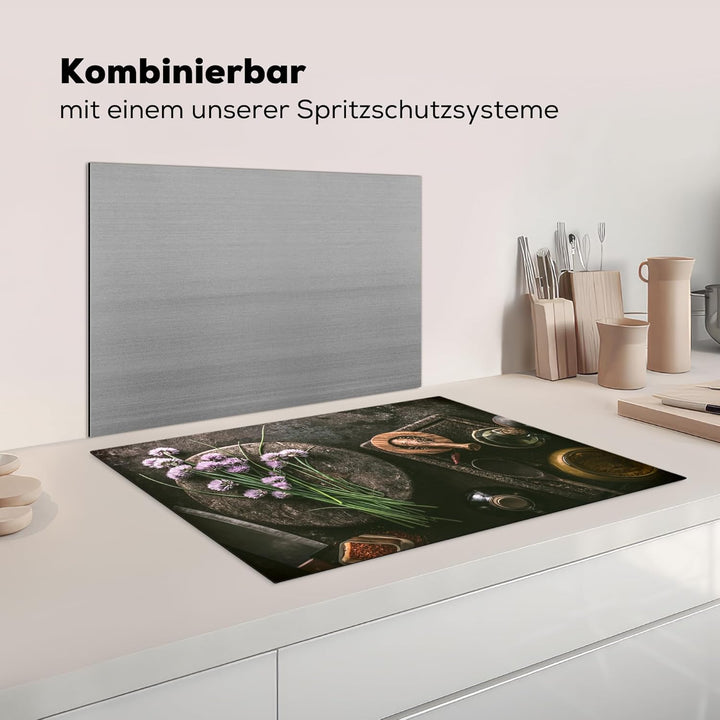 KitchenYeah© Herdabdeckplatte Einteilig Ceranfeld Abdeckplatte Küche Deko Ceranfeldabdeckung Herdabd