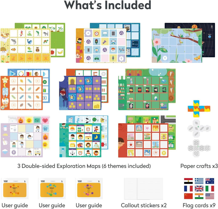 MatataStudio Erkundungskarte für Tale Bot & Coding Set, Naturwissenschaften, Mathematik, Sozialkunde