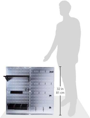 Wand Kontrolle 30-wgl-200gvb verzinktem Stahl Stecktafel Werkzeug Organizer, 30-WGL-200GVB Galv/Blac