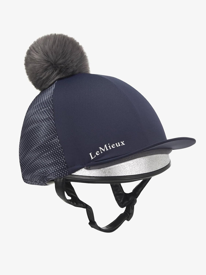 LeMieux Eleanor Reflektierende Bommelmütze Seide - Marineblau