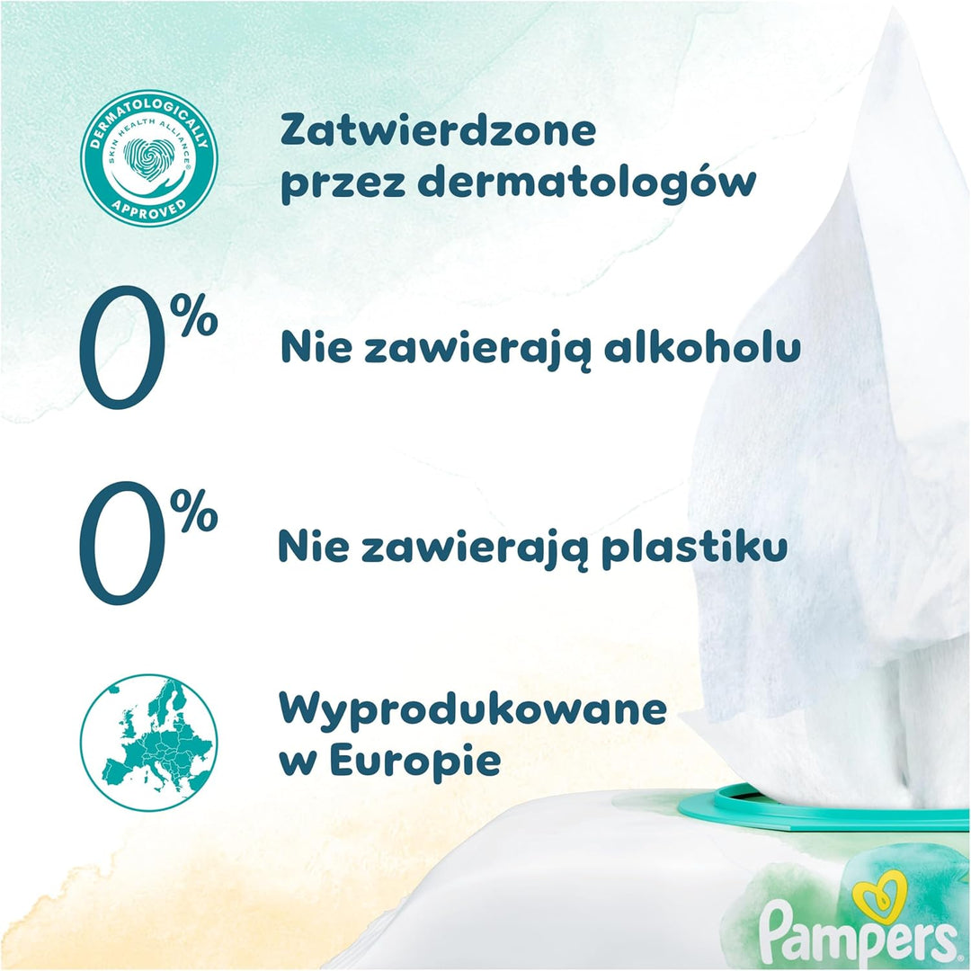 Pampers Harmonie Protect & Care Feuchttücher 18 Packungen mit jeweils 44 Feuchttüchern = 792 Feuchtt