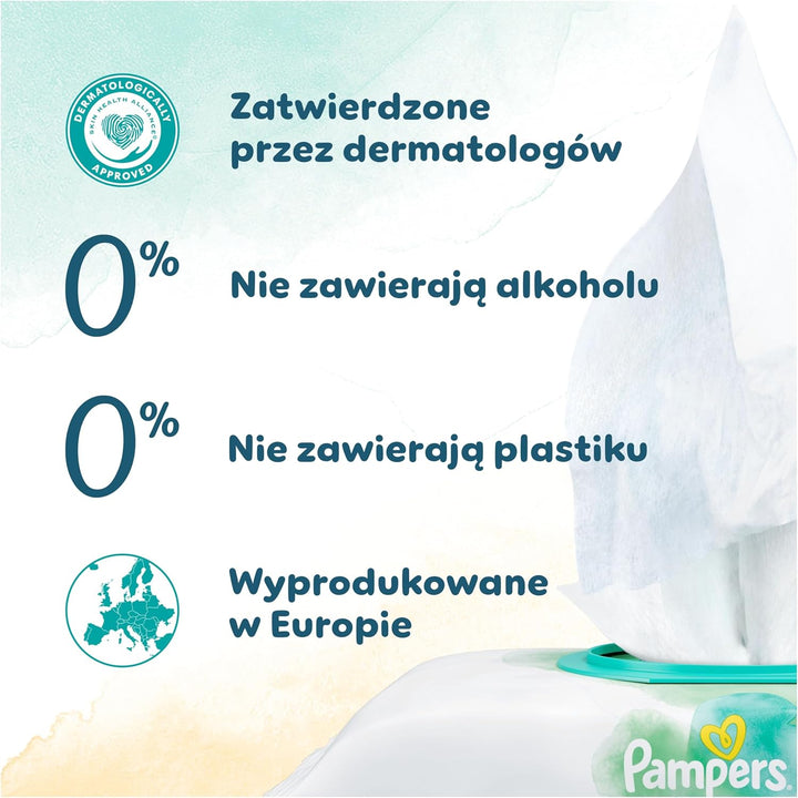 Pampers Harmonie Protect & Care Feuchttücher 18 Packungen mit jeweils 44 Feuchttüchern = 792 Feuchtt