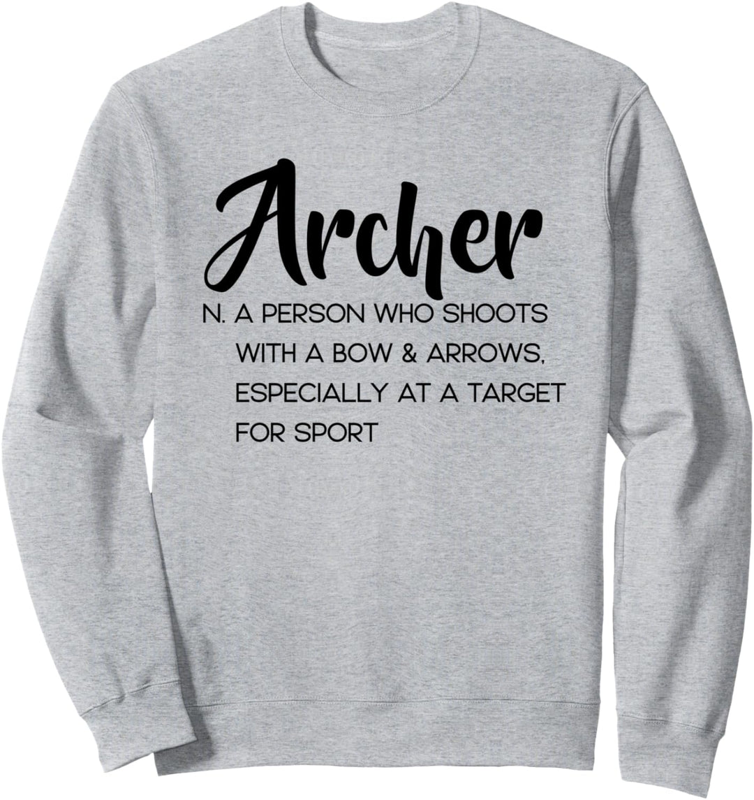 Bogenschütze Eine Person, die Bogenpfeile auf Ziel für Sweatshirt