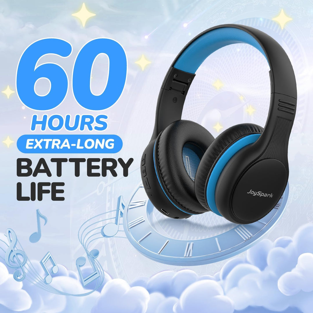 Bluetooth Kopfhörer Kinder, 60 Stunden Wiedergabezeit, Bluetooth 5.4 Kabellose Kinderkopfhörer, Type