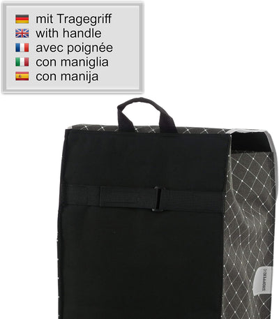 ANDERSEN Einkaufstrolley - Treppensteiger Scala Shopper Tamo anthrazit 51 L Reflektor,Thermo, leicht