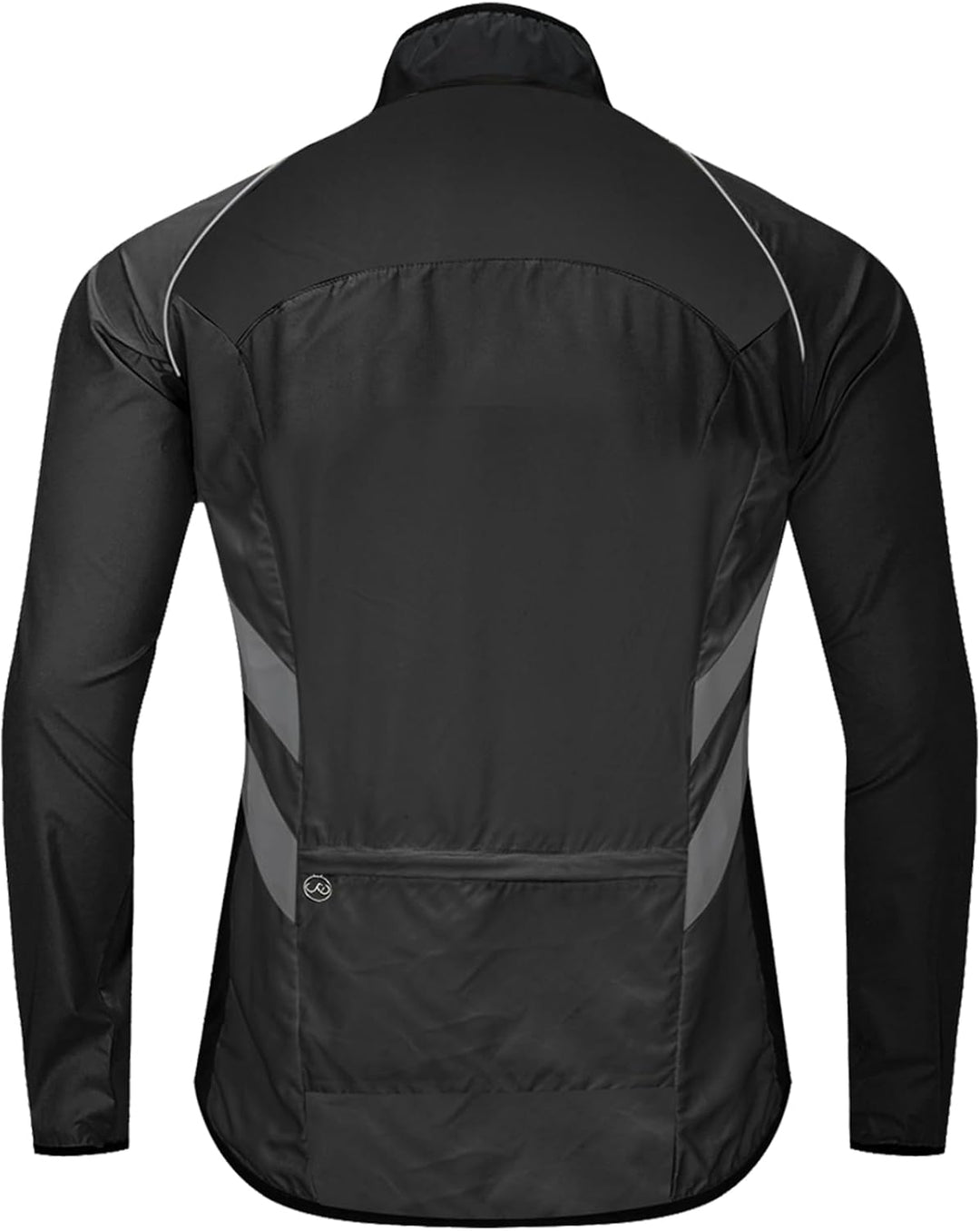 WOSAWE Fahrradjacke für Herren Leichte Winddicht Laufjacke Windbreaker Reflektierend Radjacke Mantel