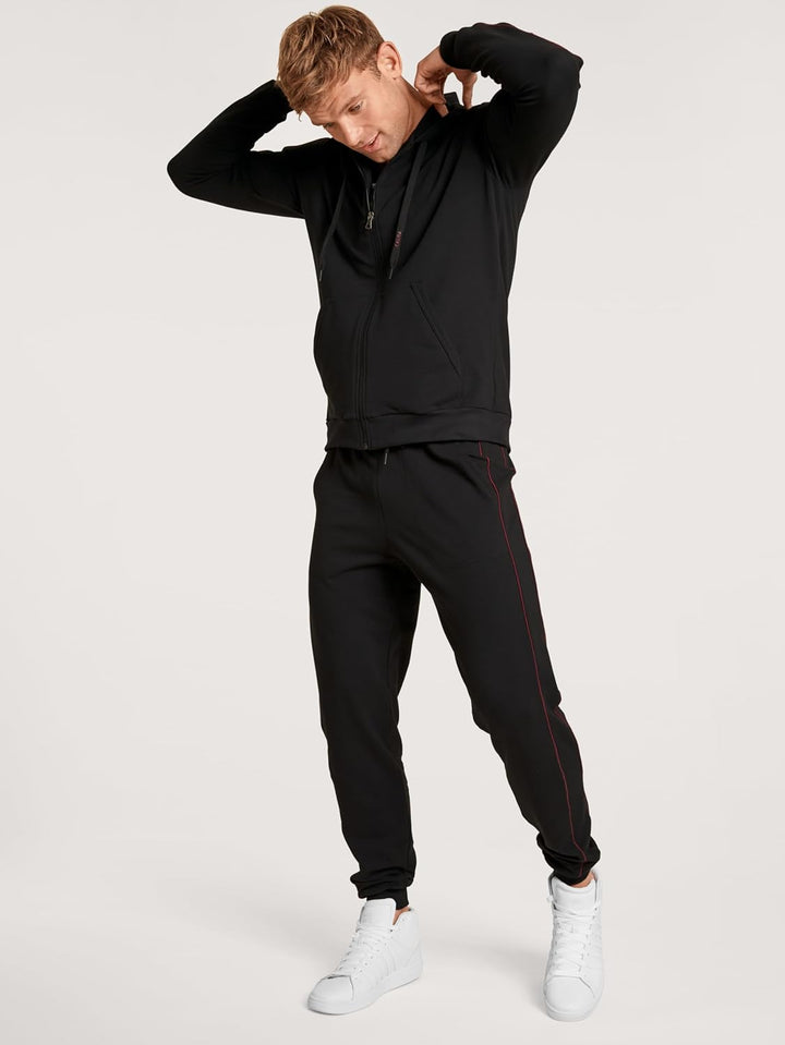 CALIDA Remix Basic Lounge Jogginghose Herren 56 Schwarz, 56 Schwarz