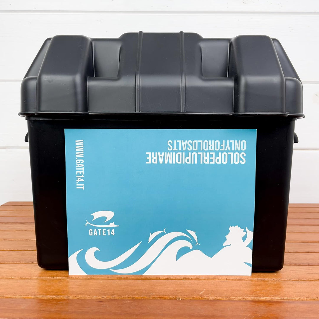 Batteriekasten max 90 A Werkzeugkasten aus Polypropylen 29 x 19 x H24 cm, Max 90 A