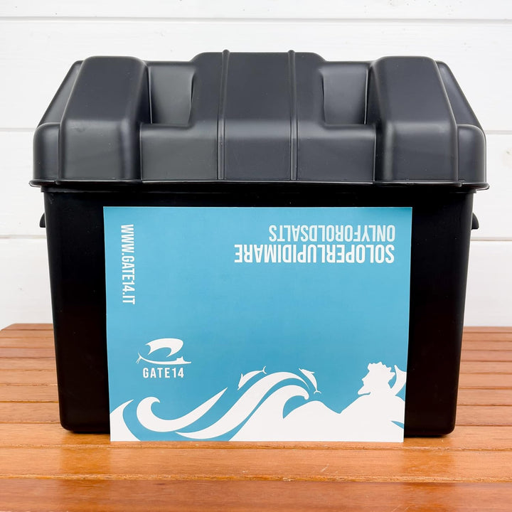 Batteriekasten max 90 A Werkzeugkasten aus Polypropylen 29 x 19 x H24 cm, Max 90 A