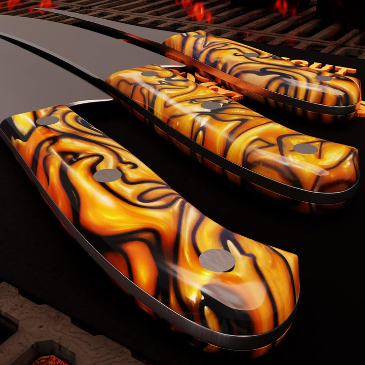 Giesser seit 1776 - Made in Germany - PremiumCut Spicy Orange Messerset 3 teilig Kochmesser 20 cm Ba