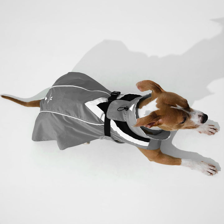 DOGOPAL Regenmantel Hund wasserdicht für kleine & grosse Hunde - Gelber Hunderegenmantel mit Reflekt