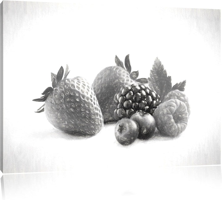 Pixxprint Frisches Obst als Leinwandbild/Grösse: 100x70 cm/Wandbild/Kunstdruck/fertig bespannt, 100x